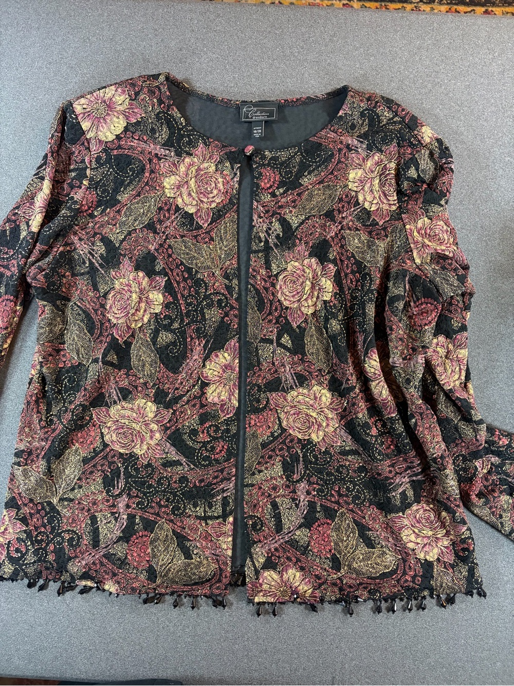 VTG Textured Jacket by Dressbarn SZ 18/20 Boho Whimsigoth Fairycore Cottagecore